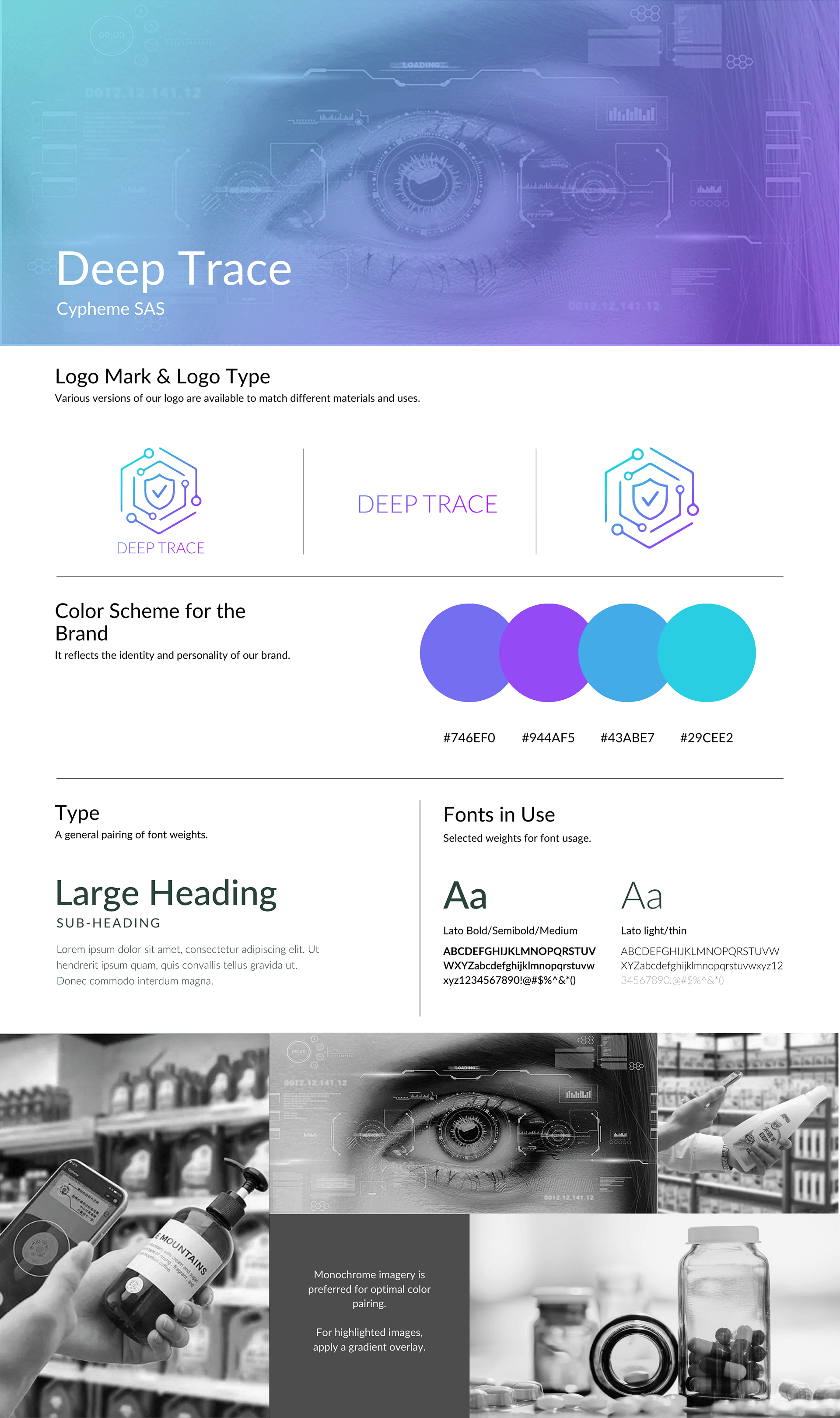 Deep Trace design system