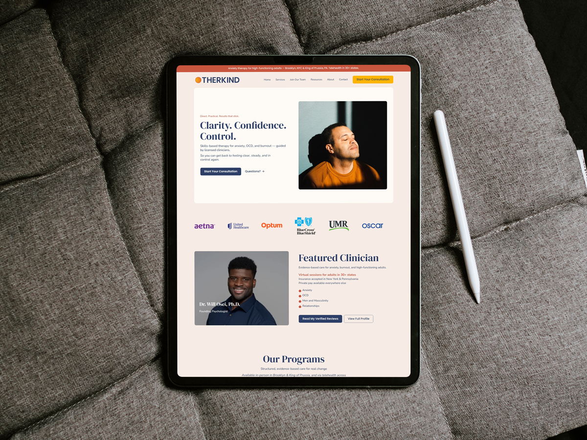 Otherkind — Mental health platform redesign